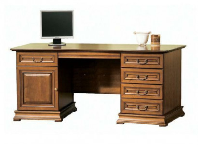 Klassische Schreibtisch Büromöbel Tisch Büro Chef Schreibtische Echtholz - SE-S